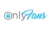 only fans logo on a black background