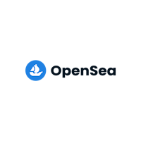 opensea logo on a black background